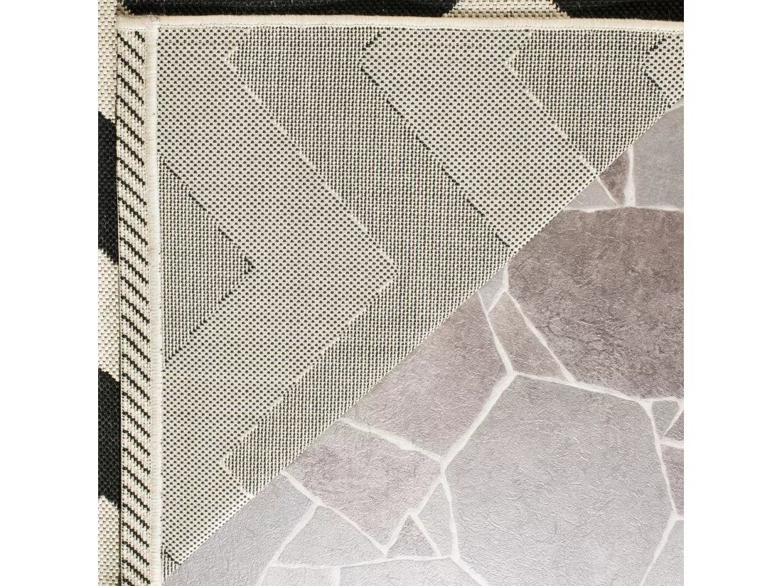 Tapis Black & Beige 69 X 244 cm - Chelsea