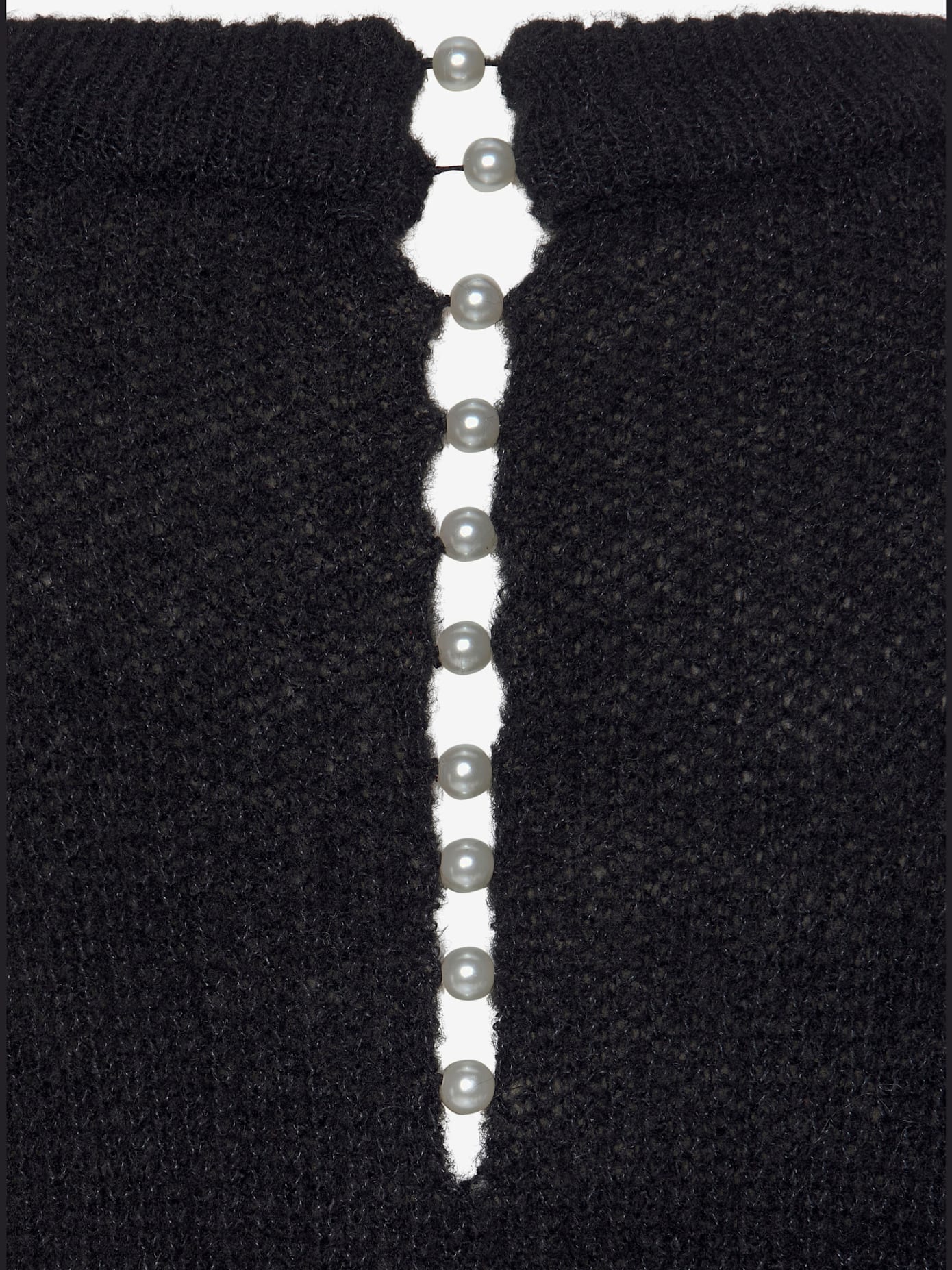 Pull à encolure en v pull en tricot avec perles