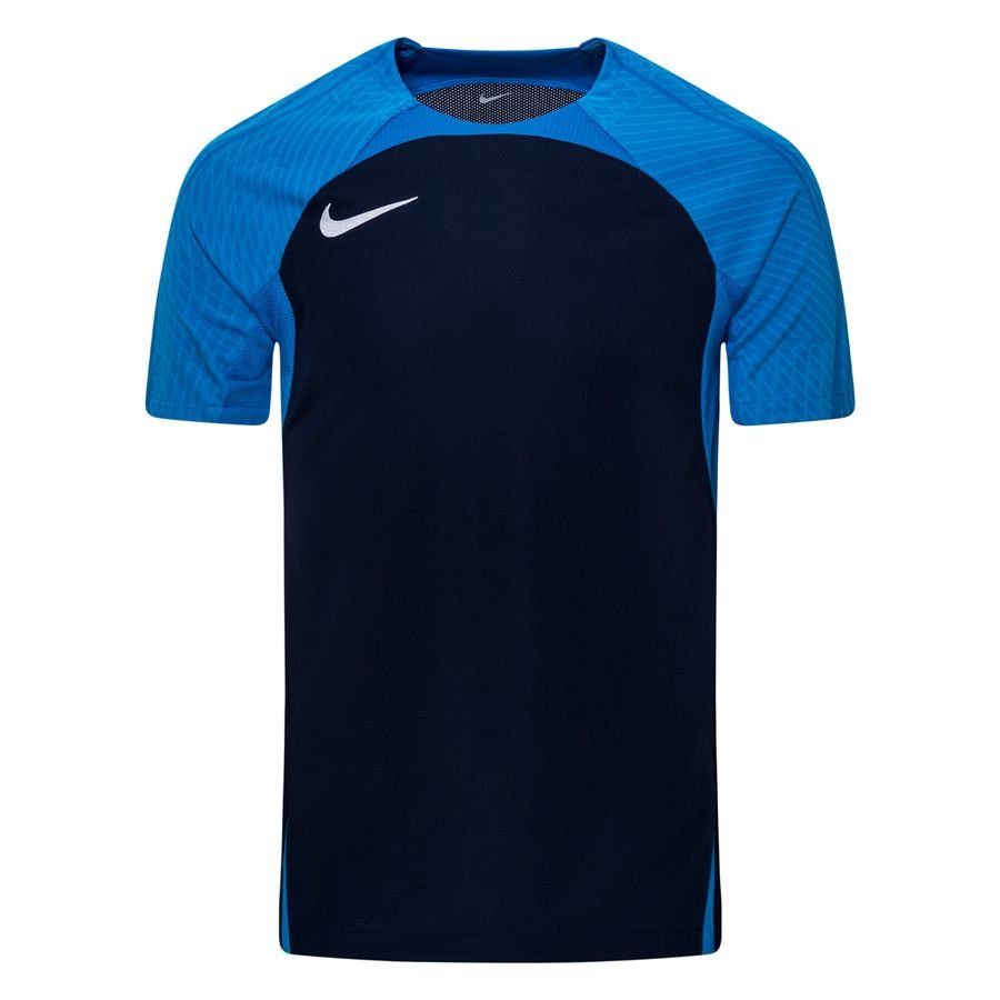 Nike Maillot Dri-FIT Strike III - Bleu Marine/Bleu/Blanc