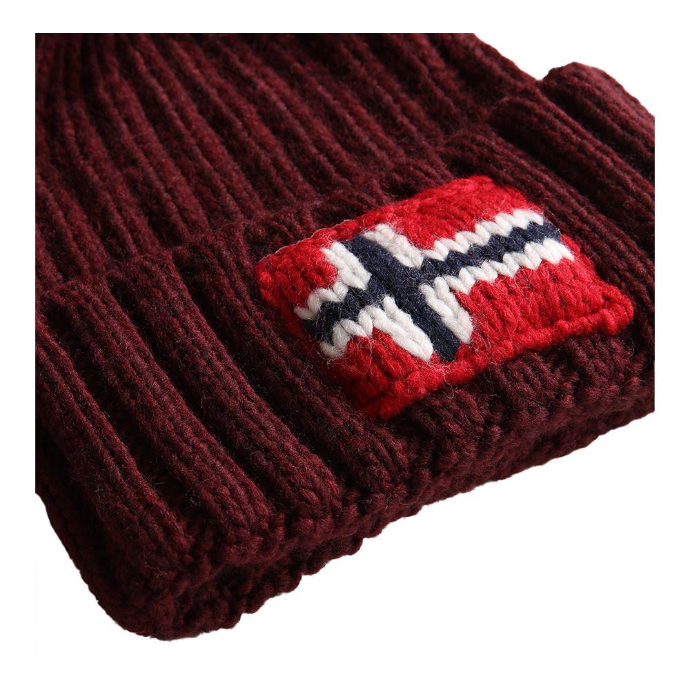 Napapijri SEMIURY 5 - Bonnet Homme burgundy fudge