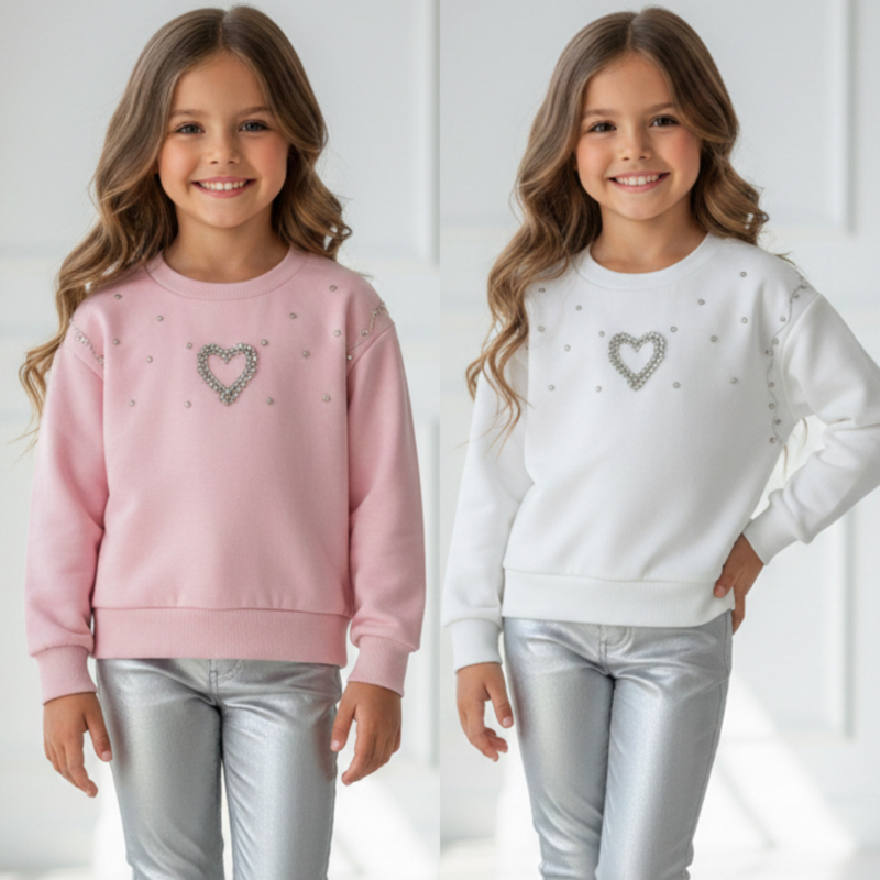 Blingy heart sweater