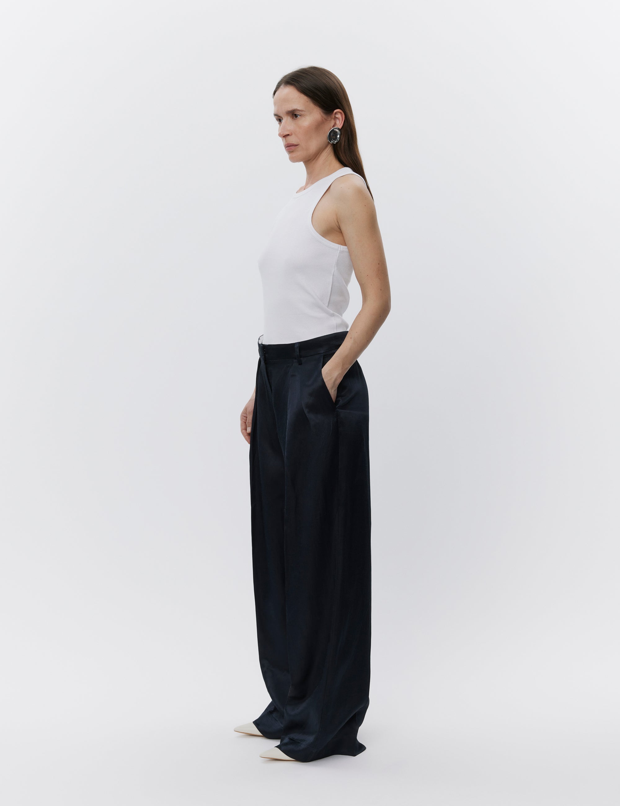 DAY Birger et Mikkelsen  Enzo High Shine bukser - sort