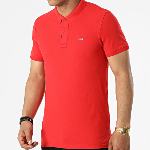 Polo Manches Courtes Solid Stretch 2219 Rouge