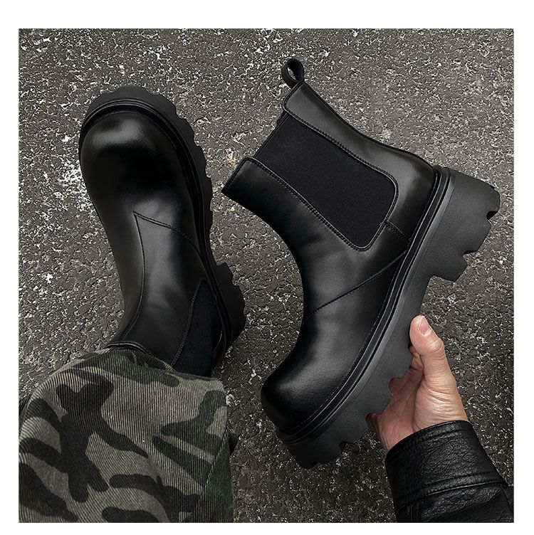 HANO - Chelsea boots met plateauzool en dikke hak