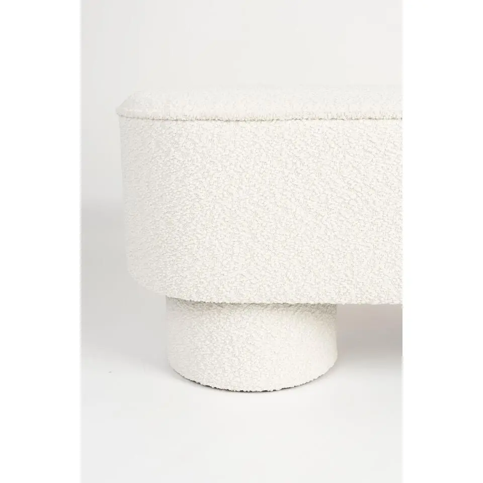 Housecraft Marcos Bankje Bouclé Wit