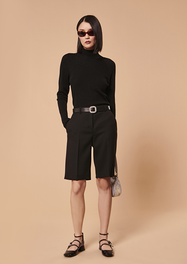 Pull Preciousnoir en laine et lurex