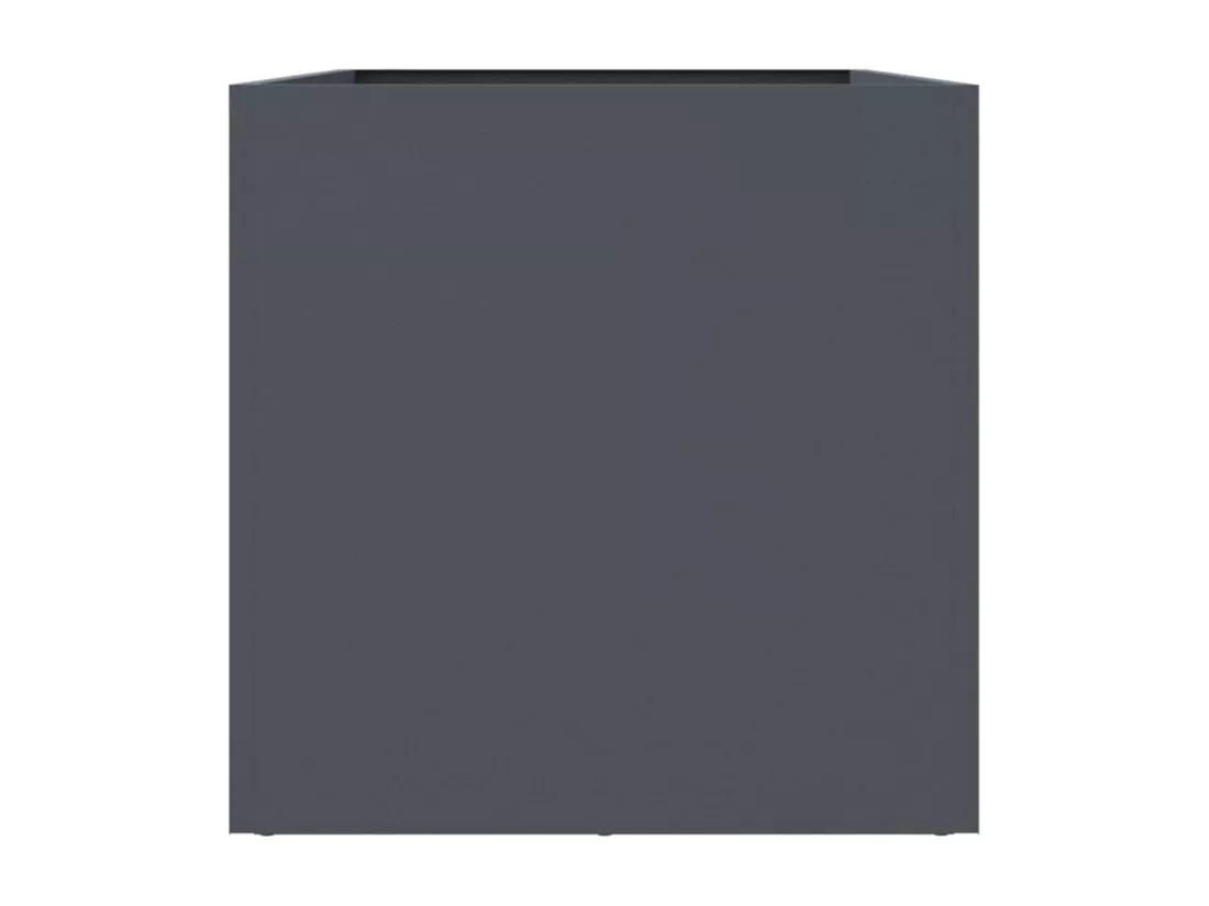 Jardinière anthracite 62x30x29 cm acier laminé à froid