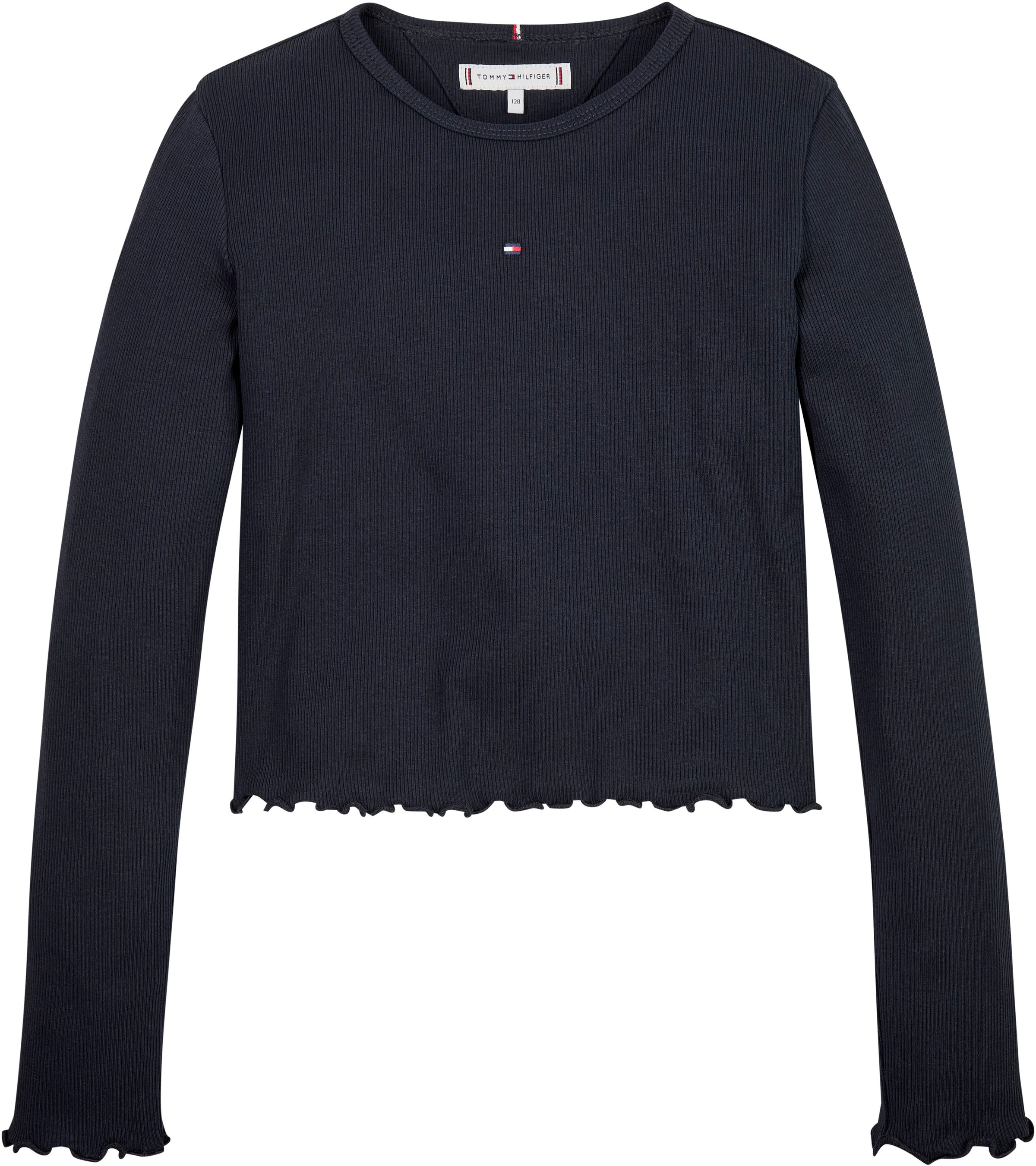 Tommy Hilfiger Langarmshirt »ESSENTIAL RIB TOP L/S« in leichter Rippenstruktur