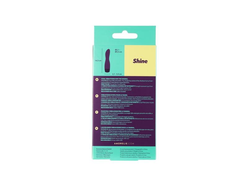 Amorelie Mini-Vibrator «Shine» Violett Hochwertiges Sextoy im kompakten Format