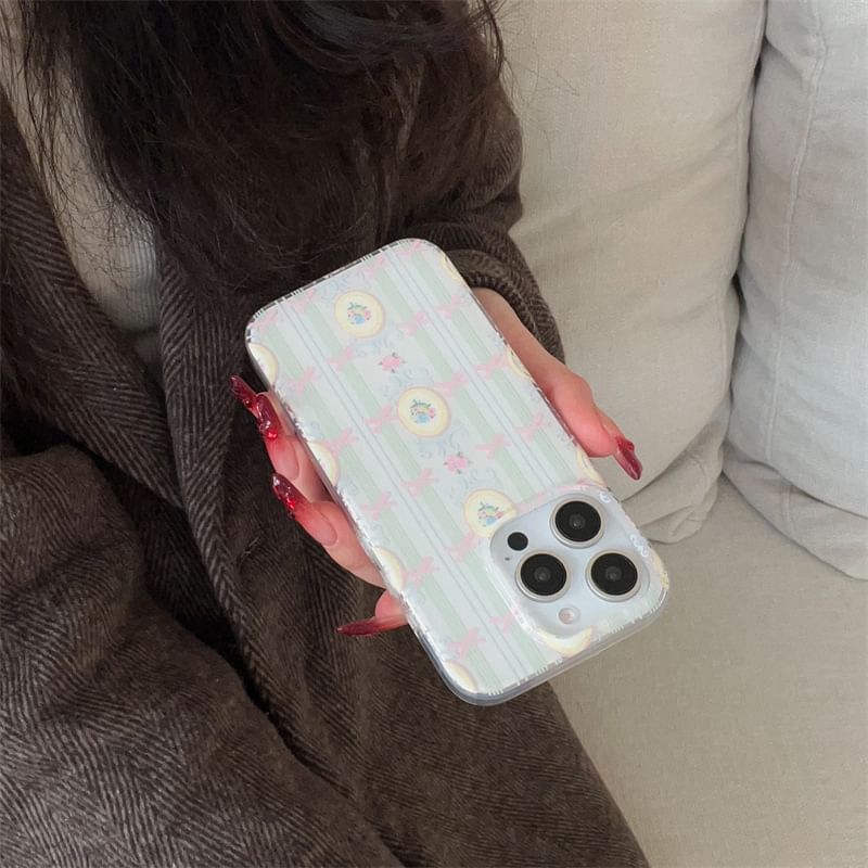 Fonekase - Bow-telefoonhoesje - Apple iPhone 16 Pro Max / 16 Pro / 16 Plus / 16 / 15 Pro Max / 15 Pro / 15 Plus / 15 / 14 Pro Max / 14 Pro / 14 Plus / 14 / SE / 13 Pro Max / 13 Pro / 13