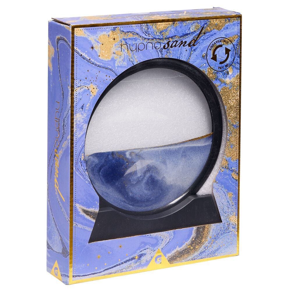 Cadre sable mouvant bleu Ø19cm