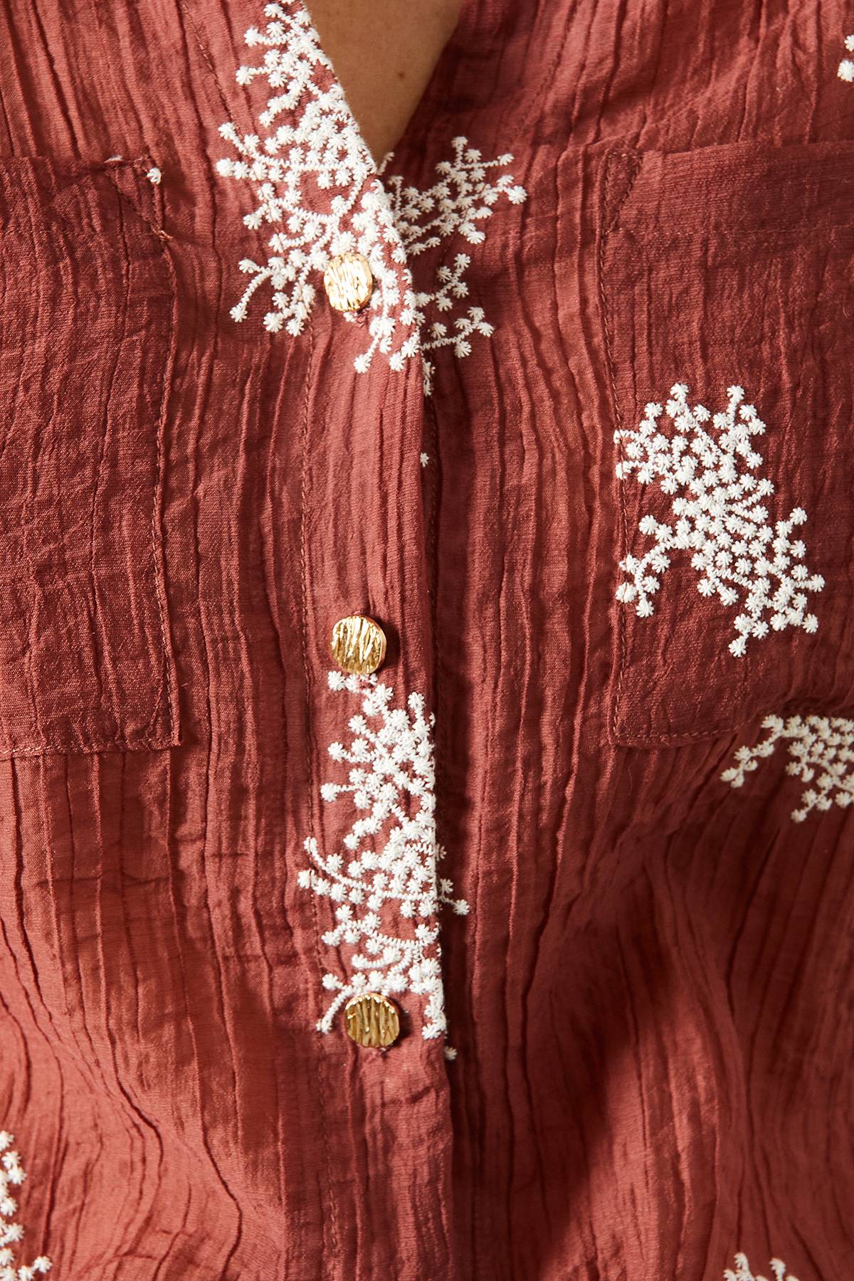 Wallis Chemise Ample Brodée