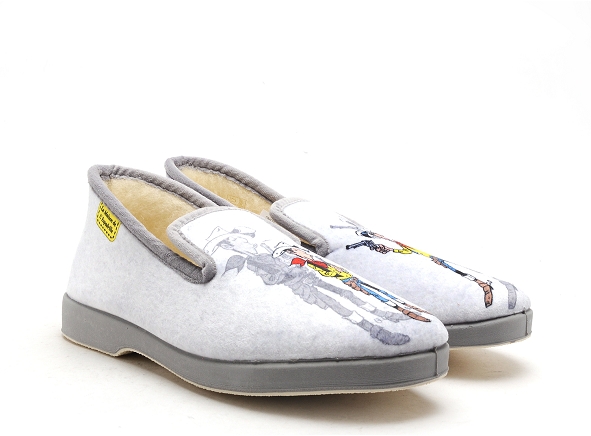 La maison de l espadrille chaussons homme l51 6 gris