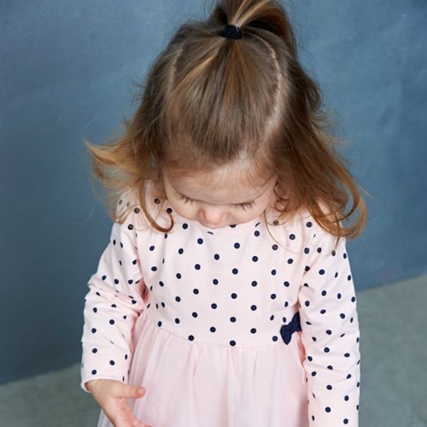 Feetje Classic Stip/Tule Jurkje Roze Mt. 68