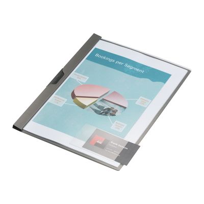 DURABLE POCKETFIX - 10 Porte-étiquette adhésives - 57x 90 mm - transparent