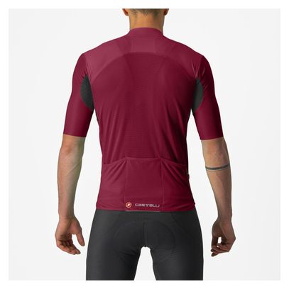 Maillot Manches Courtes Castelli Endurance Elite Bordeaux