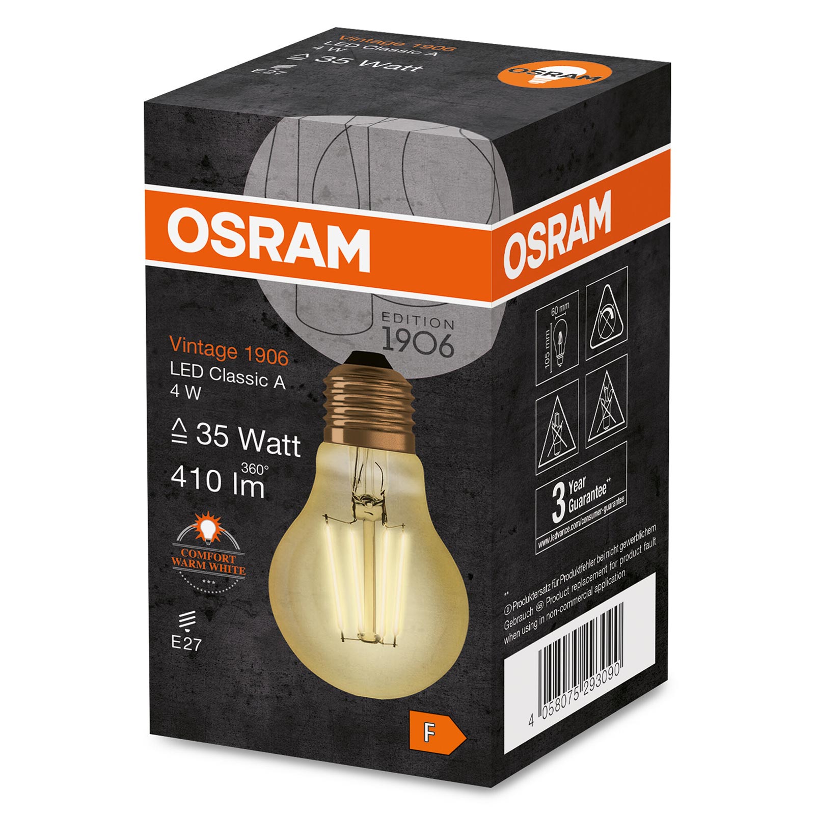LED-Leuchtmittel 1906 CLA35 - Filament AGL - E27