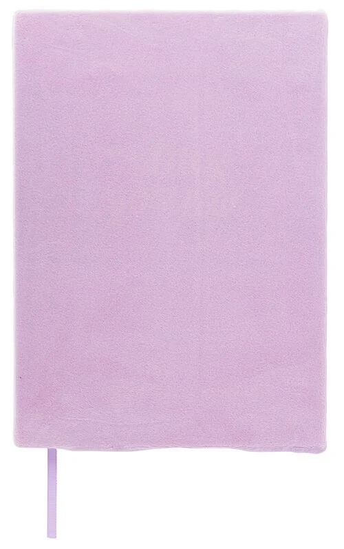 couvre-livre extensible - velours lilas