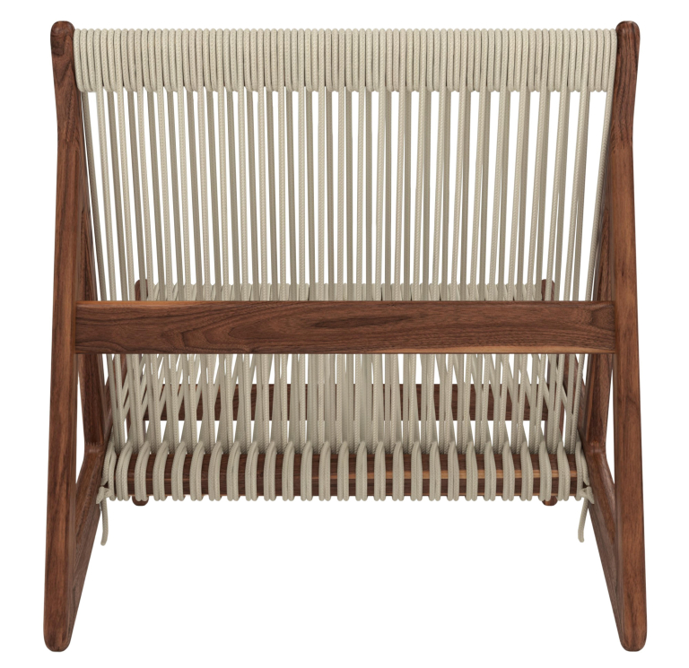 Gubi MR01 Initial fauteuil walnoot