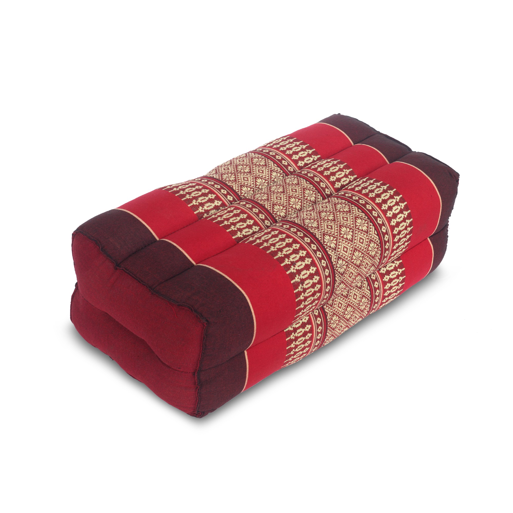 Yogakissen, burgund, rot, B 35 cm, H 15 cm, T 16,5 cm von fischer's lagerhaus