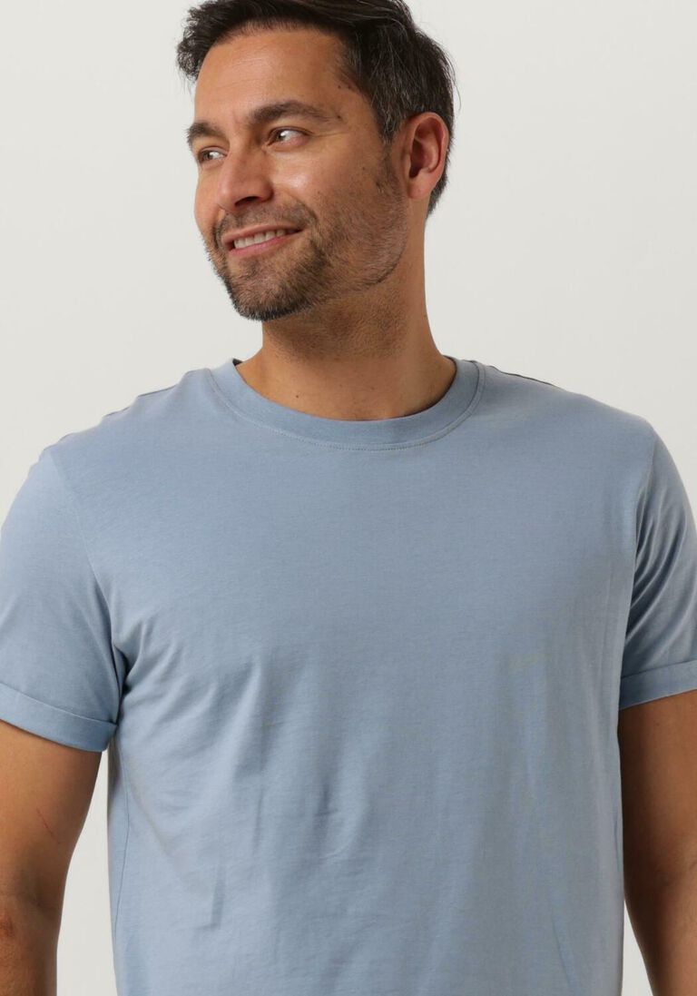 CALVIN KLEIN blauwe calvin klein t-shirt badge turn up sleeve