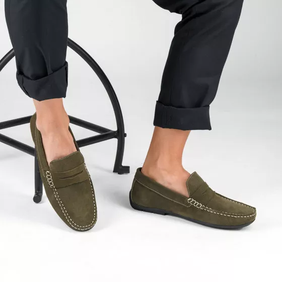 Mocassins VERT MEGIS CASUAL