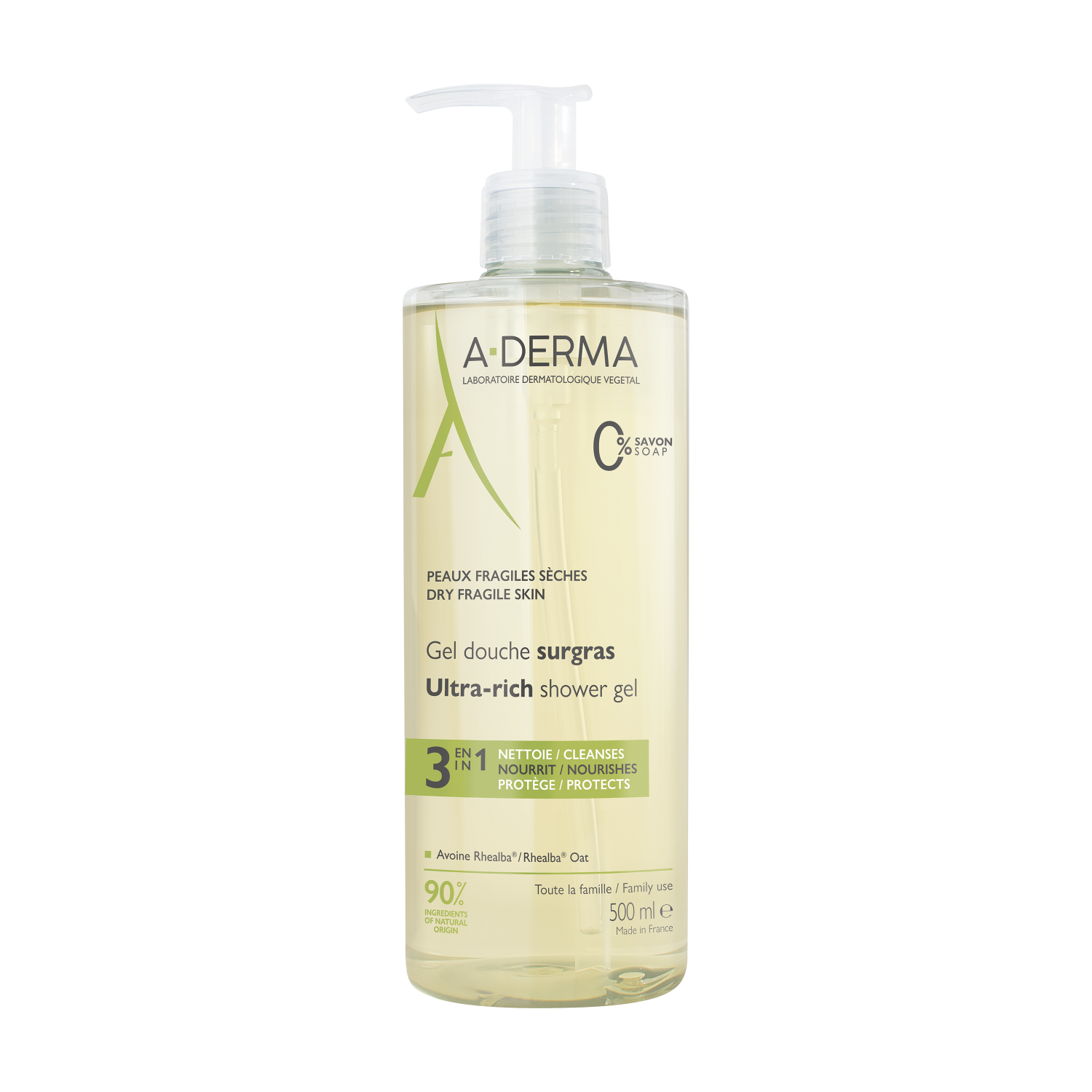 A-DERMA Duschgel Gel rückfettend 500 ml