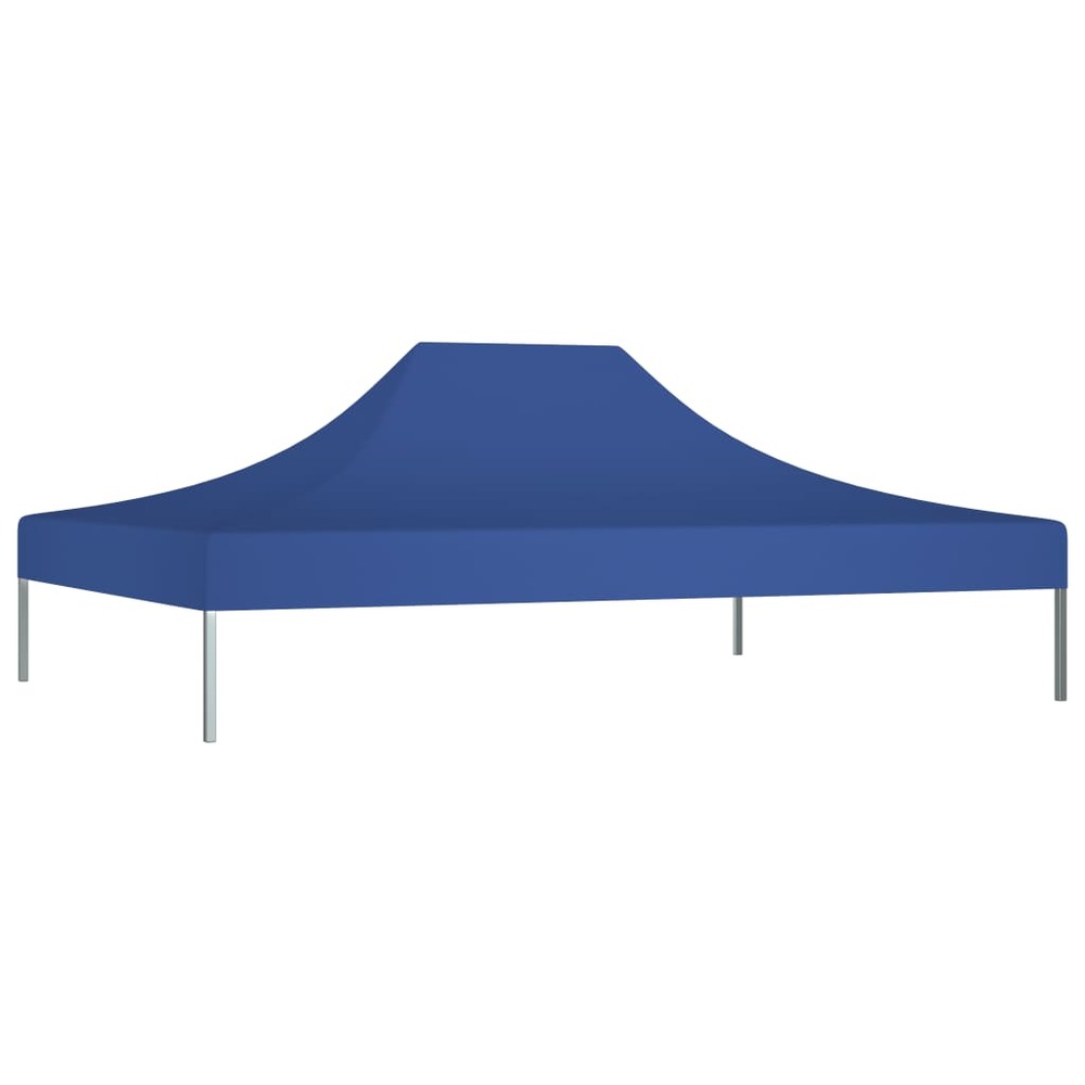 Toit de tente de réception 4,5x3 m bleu 270 g/m²