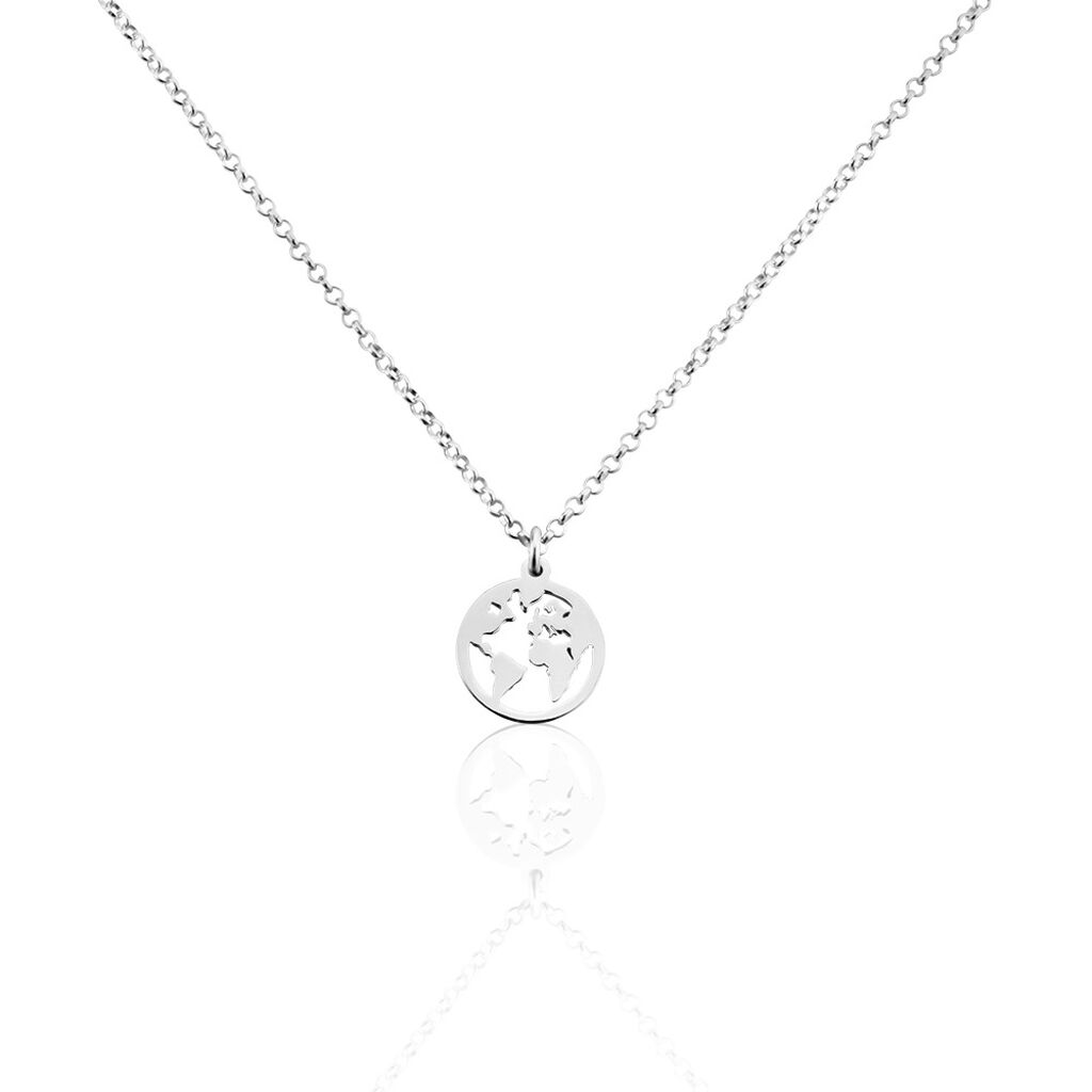 Collier Argent Blanc Colombina