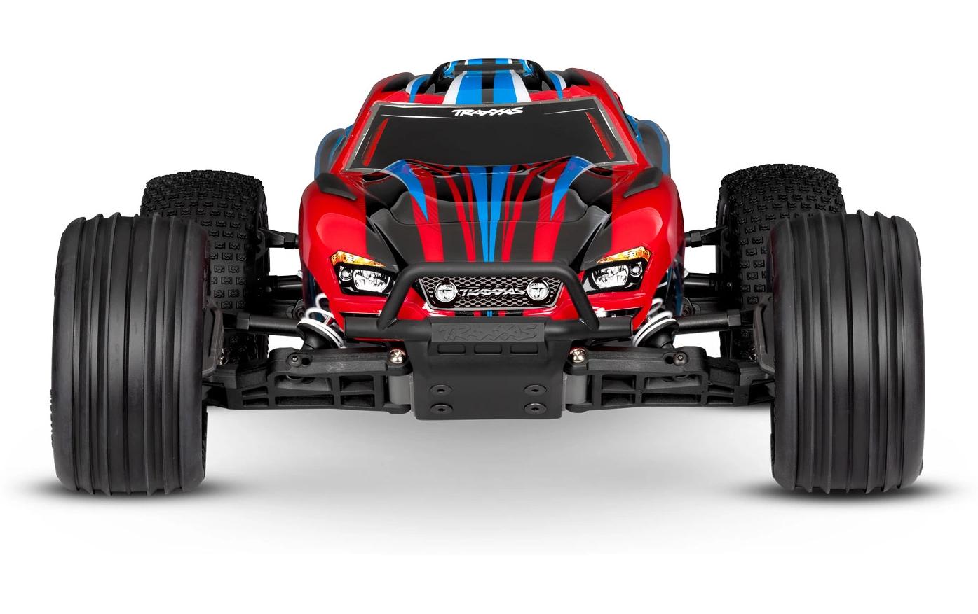 Stadium Truck Rustler HD 2WD Rot, RTR, 1:10<br>2WD-Heckantrieb Truck mit Titan 12-Turn Brushed 550 Motor