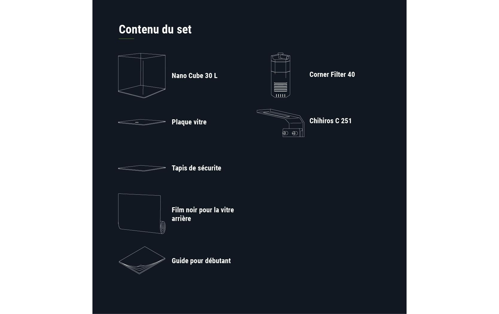 DENNERLE Aquarium »Nano Cube Basic, 30 l«