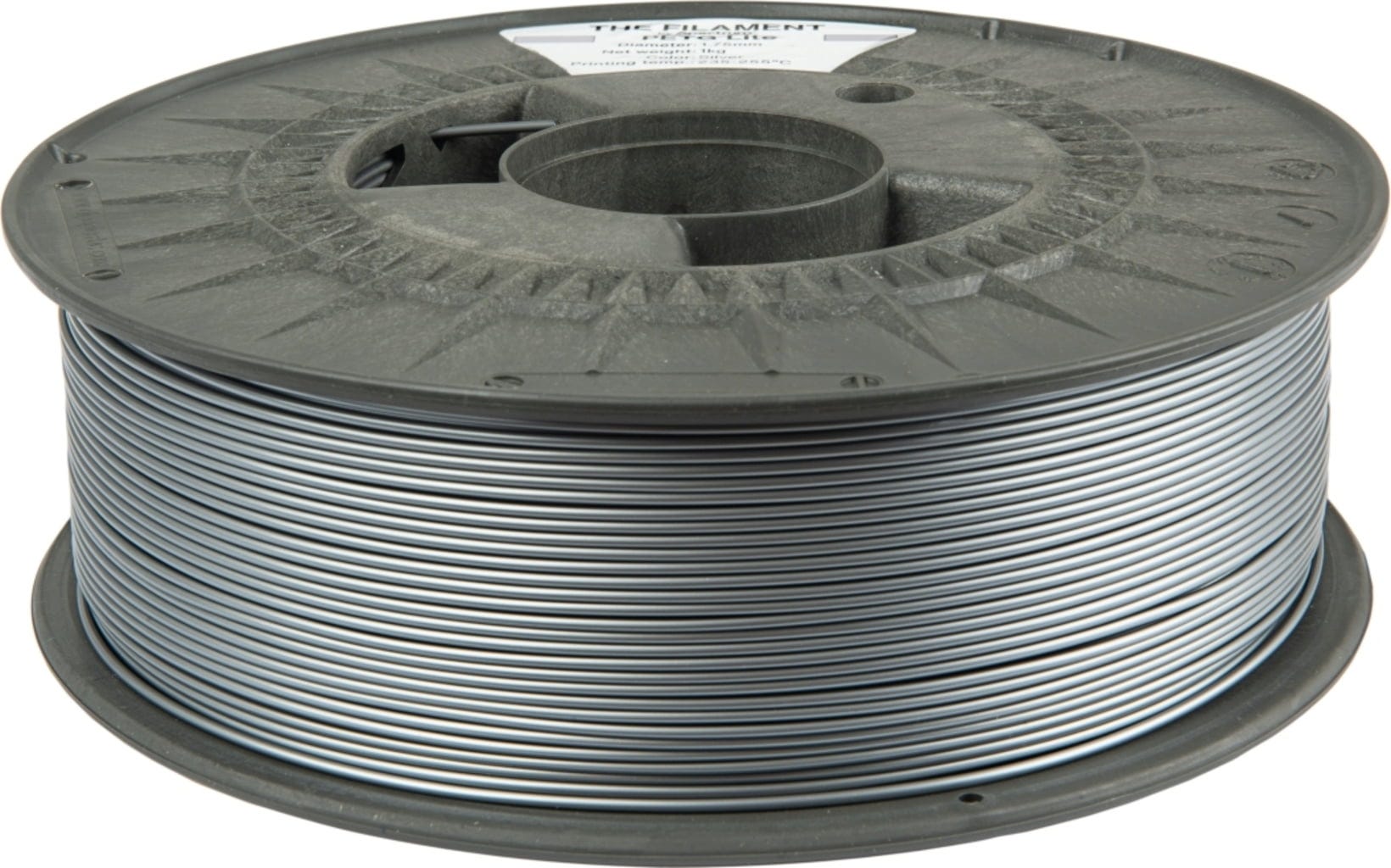 The Filament  PETG Lite Silver, 1,75 mm / 1000 g    Technisches PETG für zuverlässige Alltagseinsätze in Silver