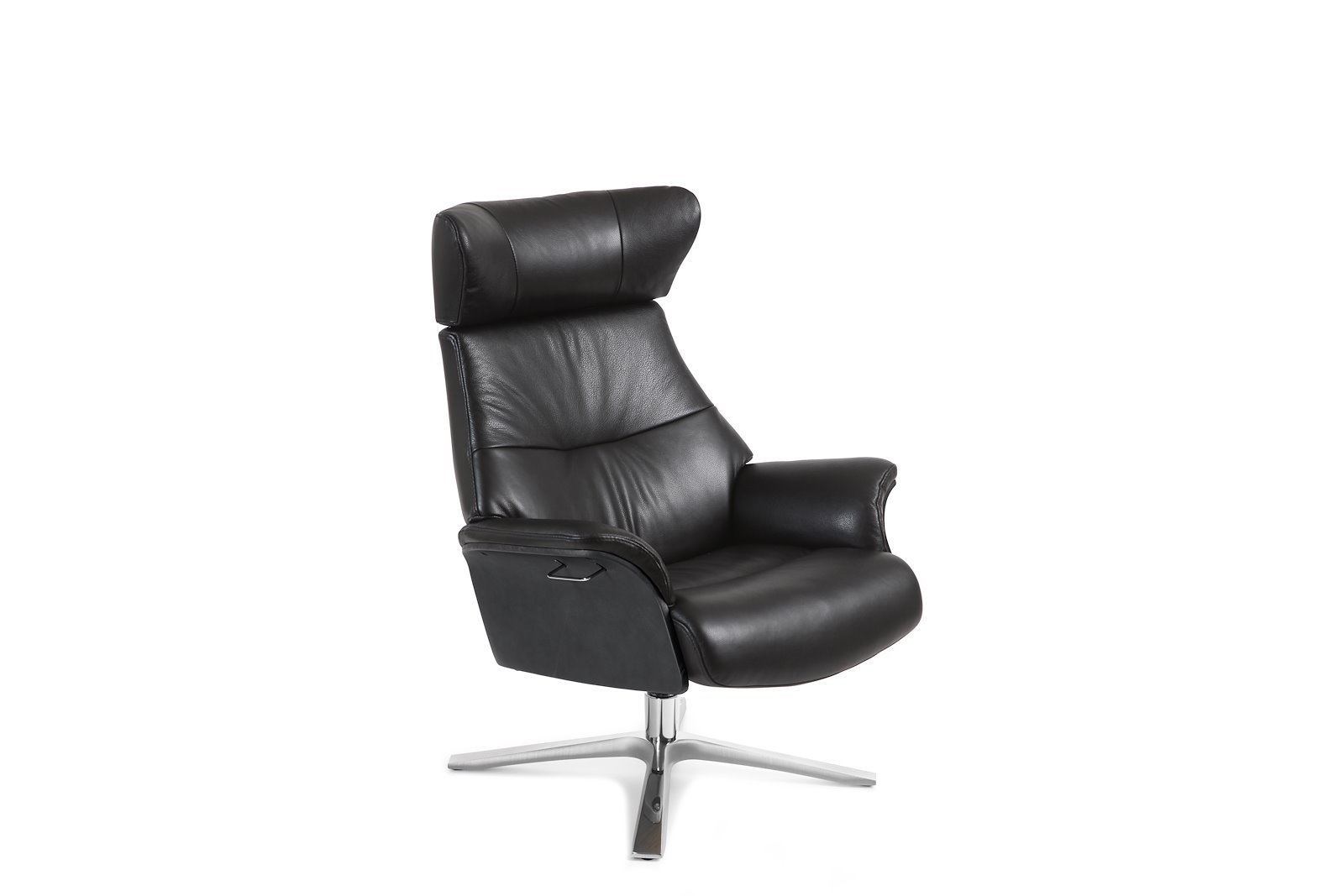 Air lenestol I Hud Fantasy 2514-89 Black, std sort eik, std svingfot quattro alu