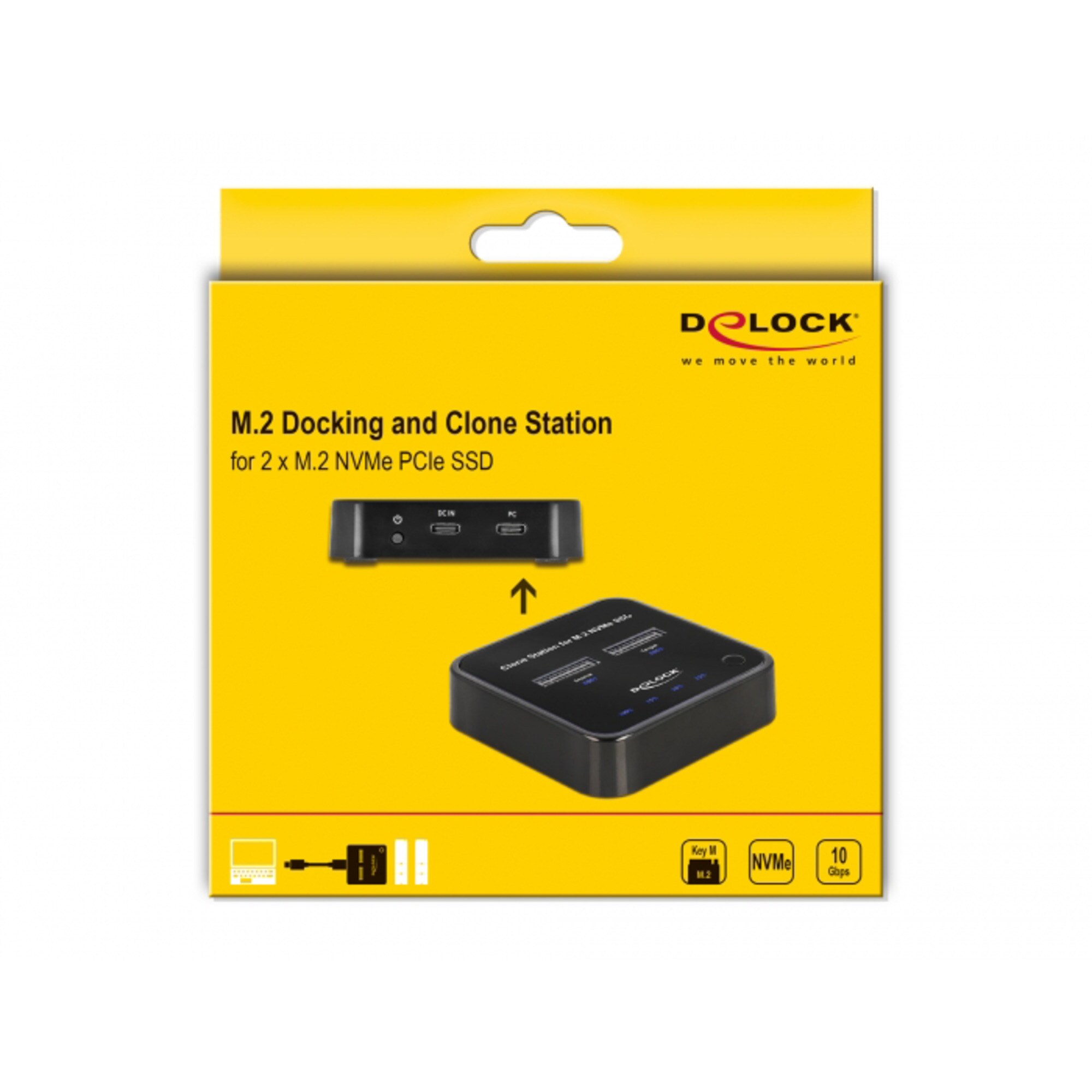 DeLOCK Dockingstation USB 3.0 Docking- und Klonstation 2 x M.2 NVMe