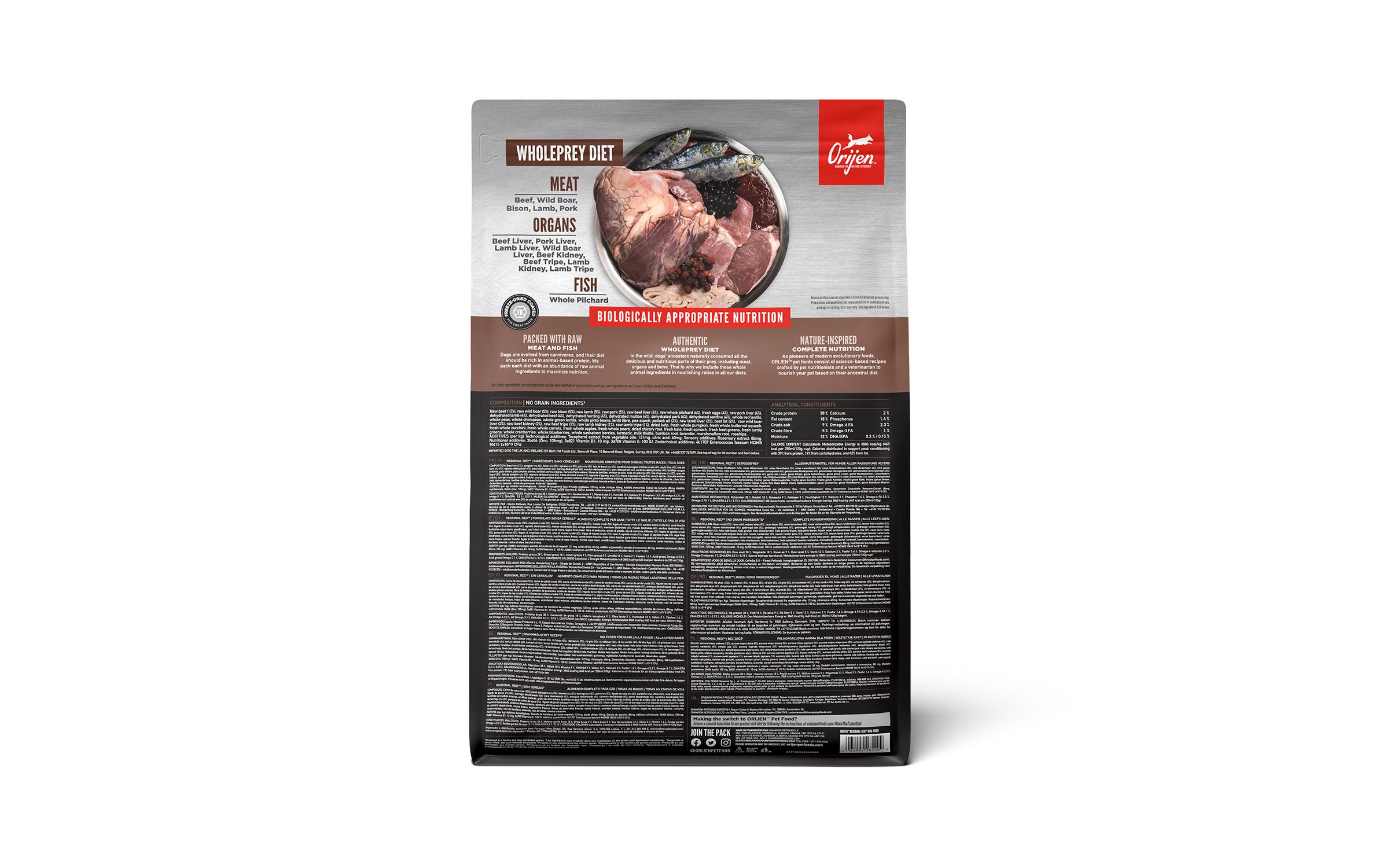 Trockenfutter Dog Regional Red mit Rind, 2 kgAlleinfutter für Hunde