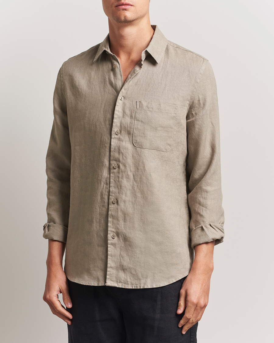 Samsøe Samsøe Liam Linen Shirt Greige