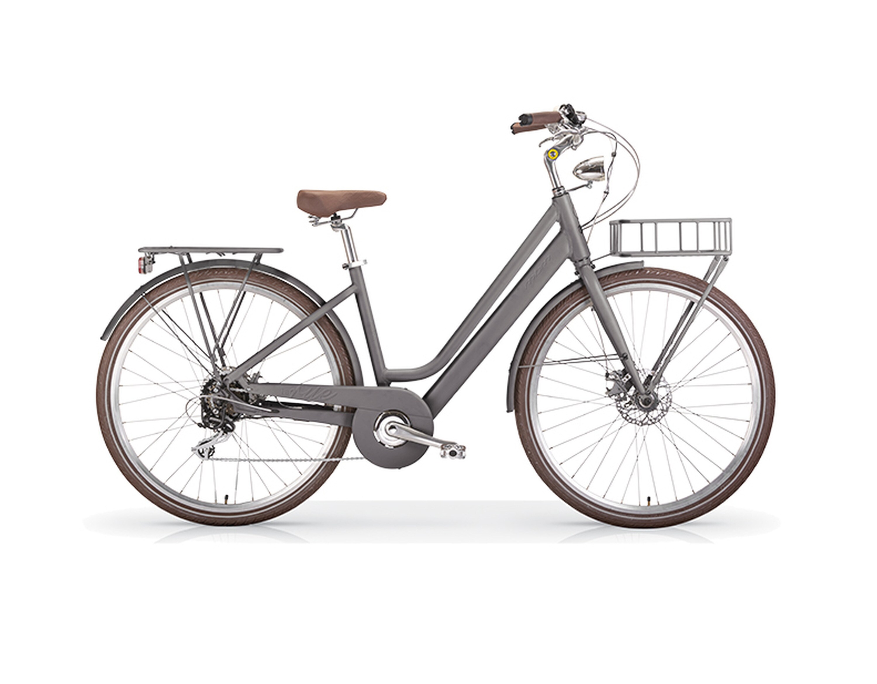 MBM Elektro-Citybike LA RUE 2.0, matt gray