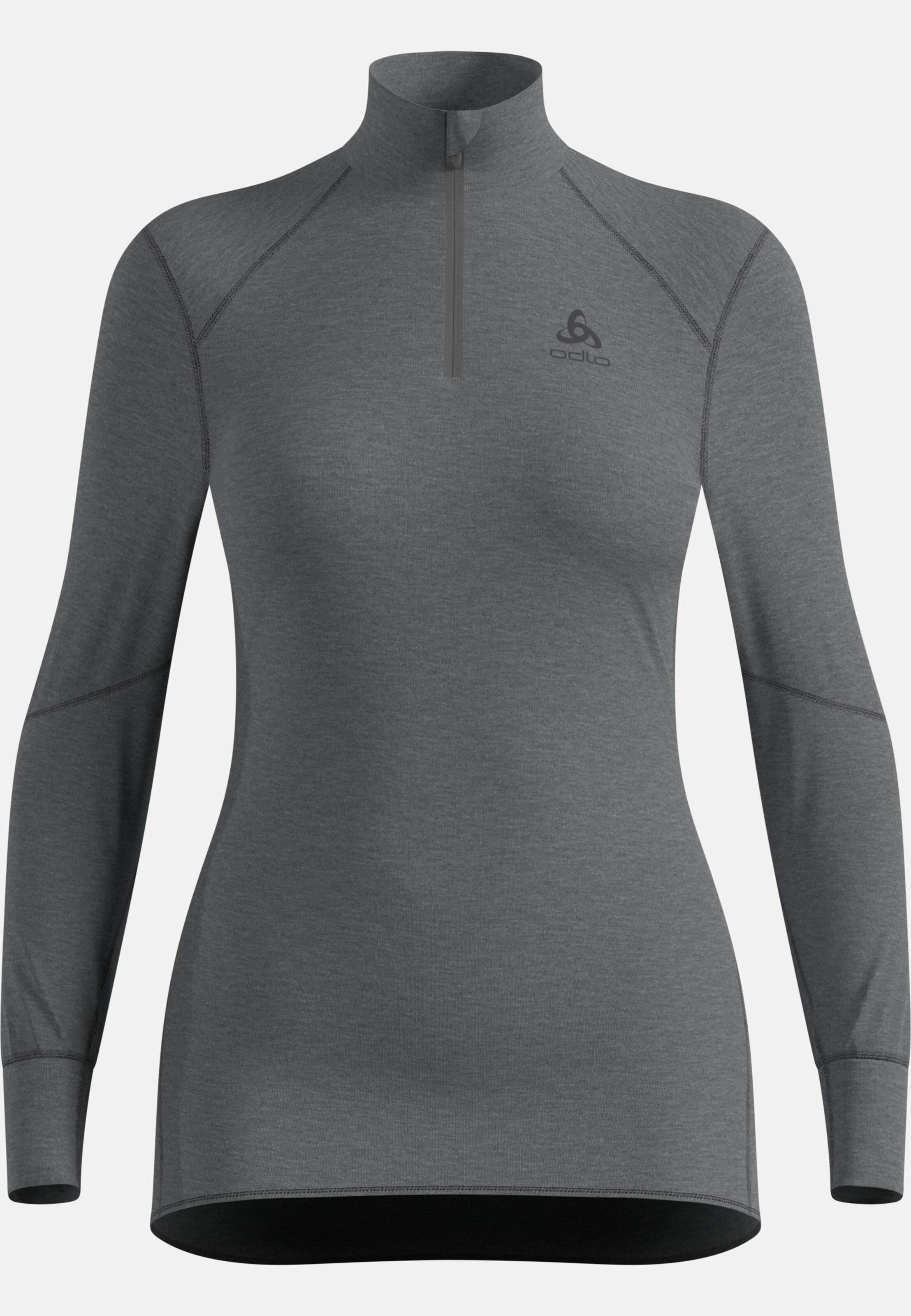 Active X-Warm Base Layer Half Zip in odlo steel grey melange