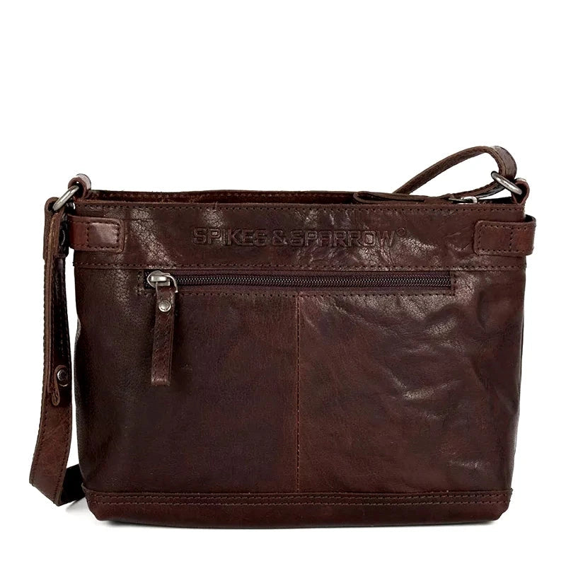 Spikes & Sparrow Bronco Arkansas Crossbodybag Dark Brown
