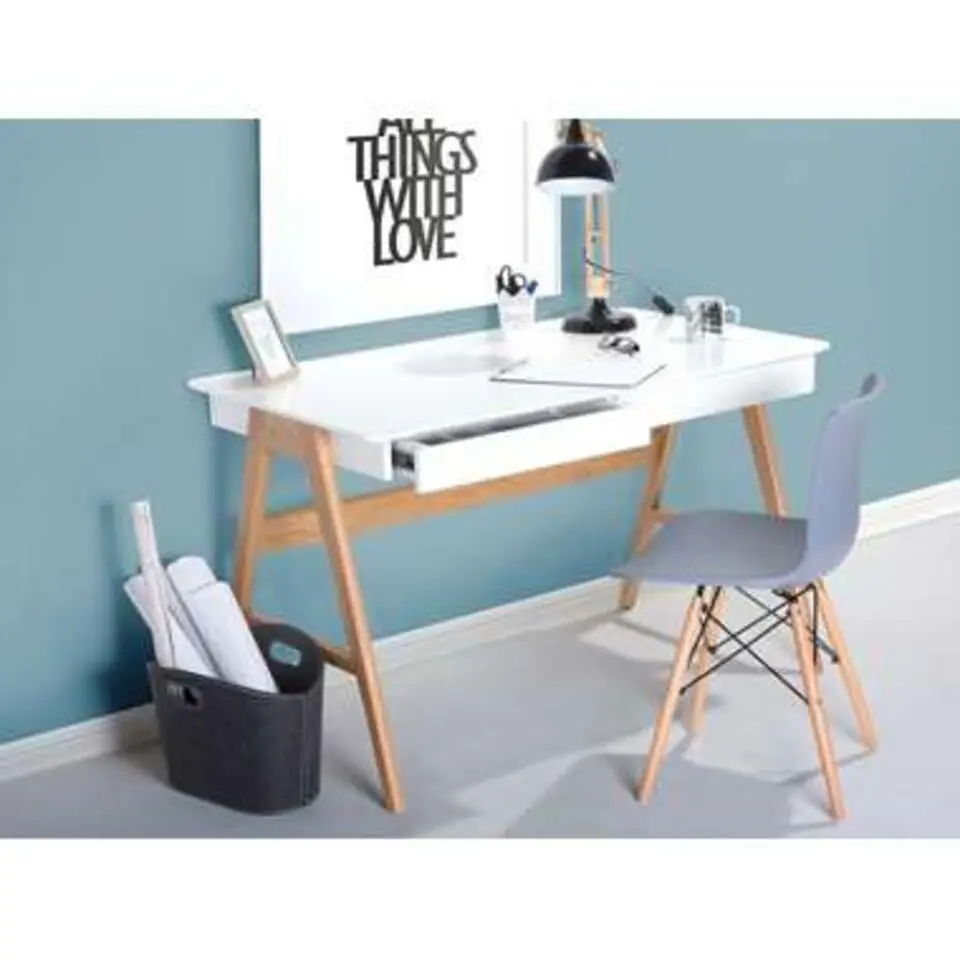 SHESLAY - Bureau - Wit - MDF