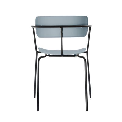 Chaise BISTRO - avec accoudoirs - bleu