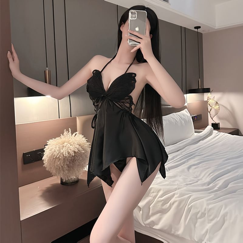 Hotty - Lingerie vlinder babydoll set