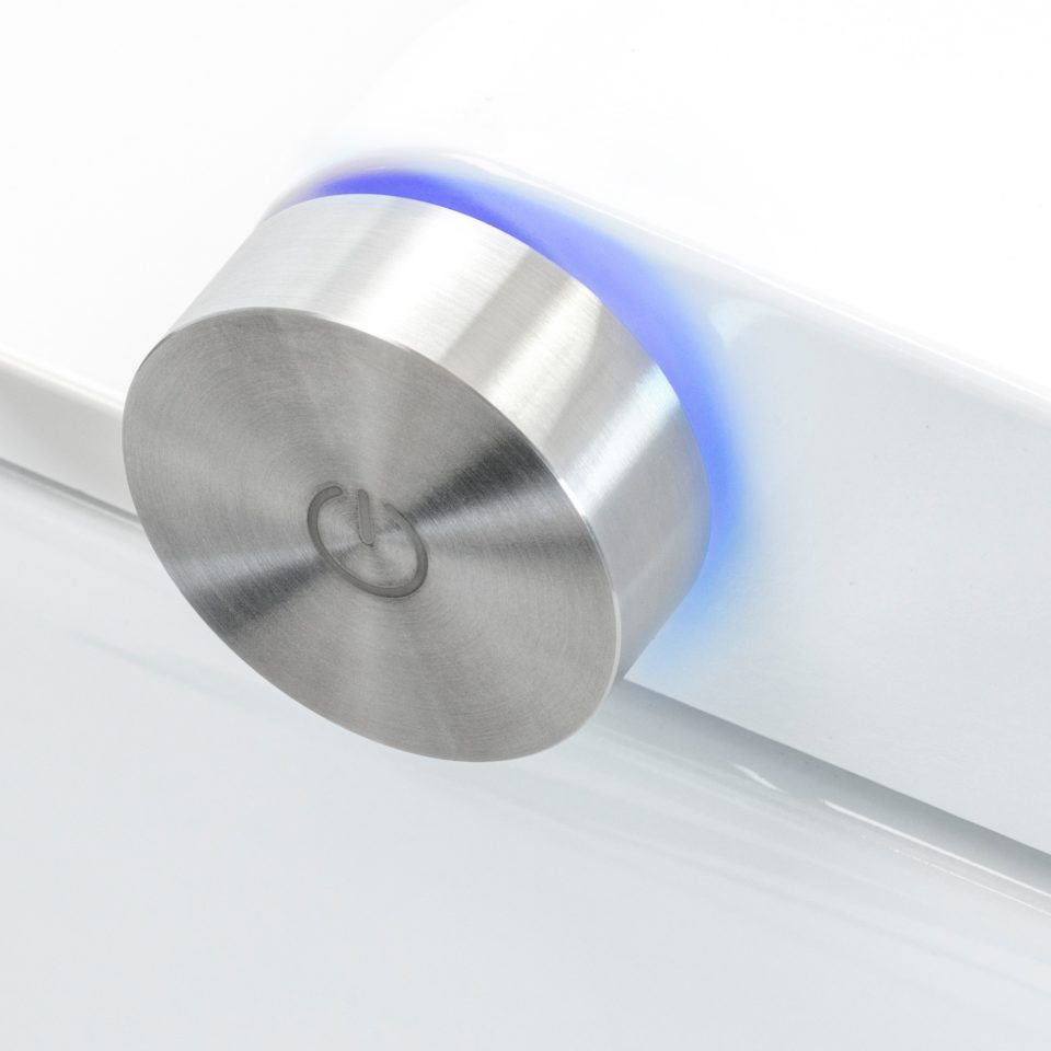 Rapowash douche wc basic wit randloos toilet met bidetsproeier