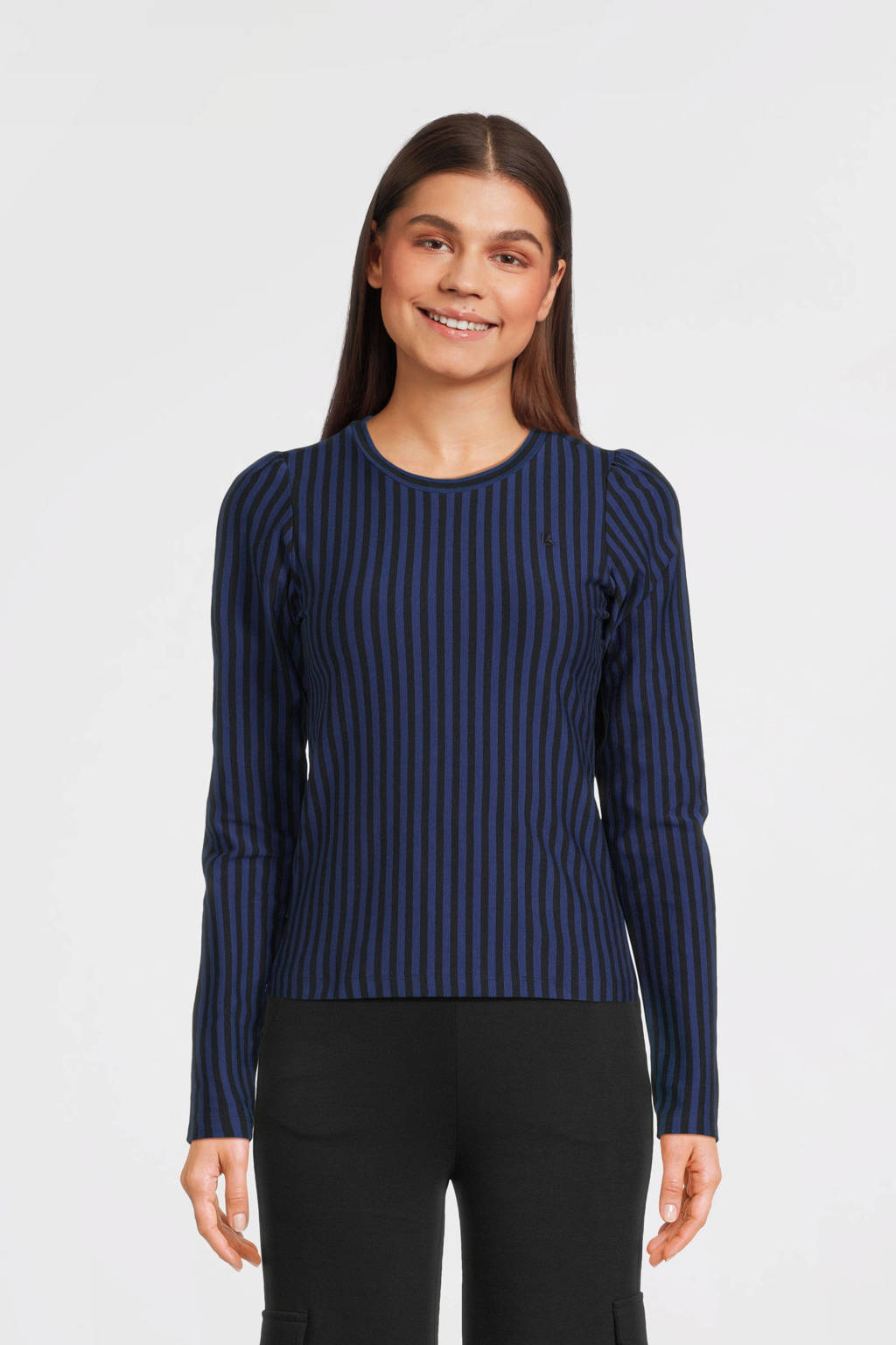 LOOXS gestreeptetop blauw/zwart