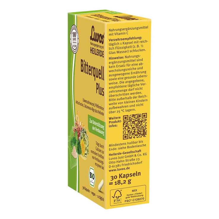Luvos Heilerde Bio Bitterquell Plus Kapseln, 30 St