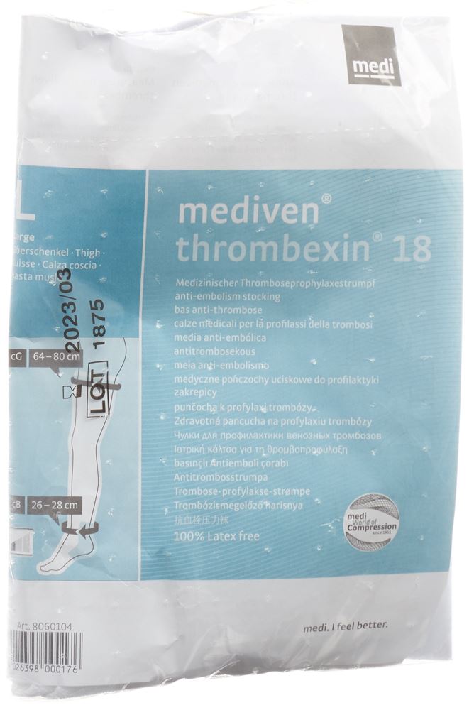 Mediven thrombexin 18 A-G Schenkelstrumpf M 1 Paar