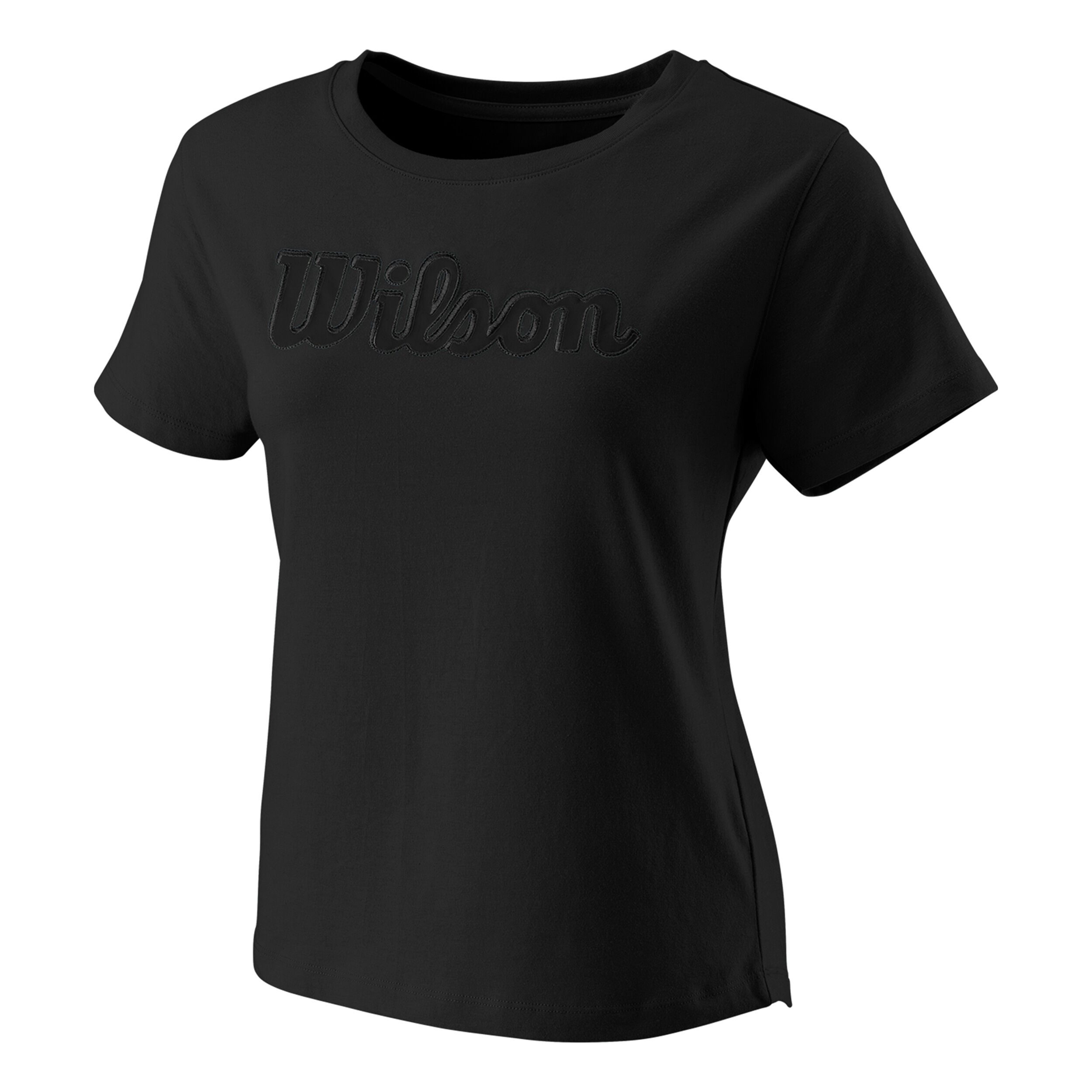 Wilson Script Eco CTN T-shirt Femmes - Noir