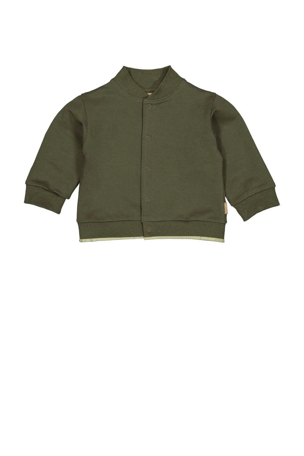 Quapi baby sweatvest FOSS olijfgroen