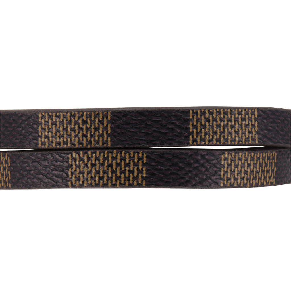 Bracelet Jourdan Chicago Cuir Noir Et Marron