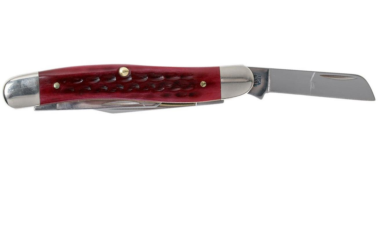 Case Medium Stockman Pocket Worn Old Red Bone, 00786, 6318 SS zakmes